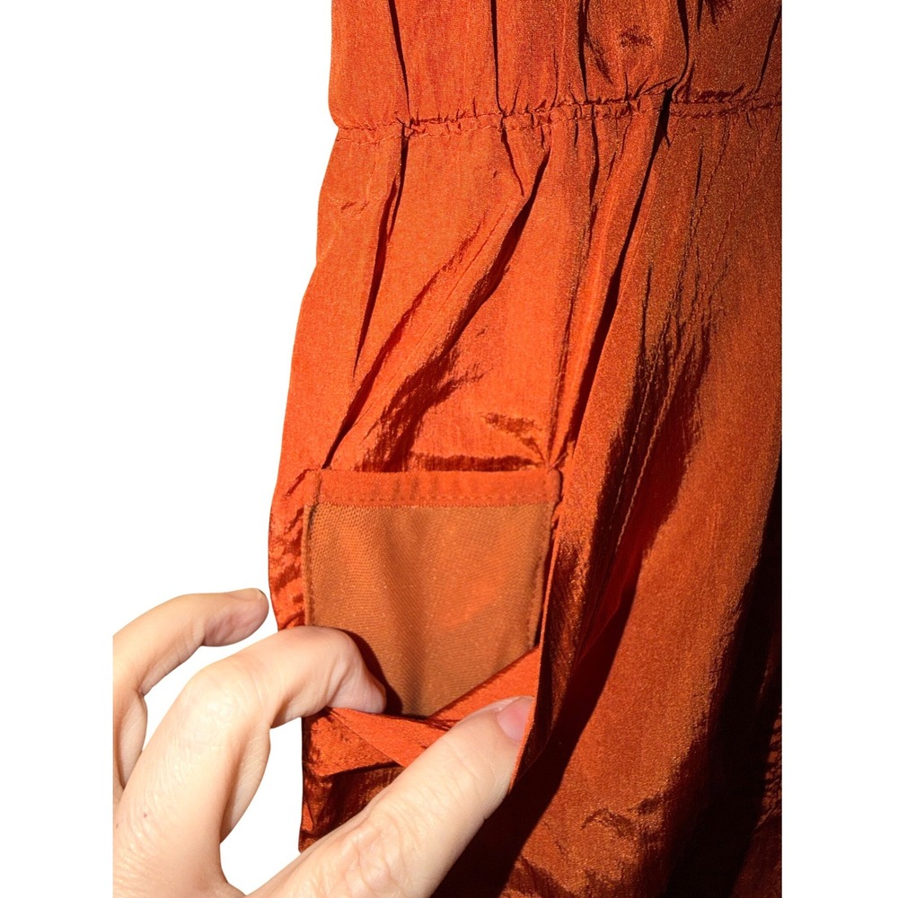 Free People Movement Jogger Womens XS Russet Orange Way Home Paperbag Waist Pant - Picture 6 of 10